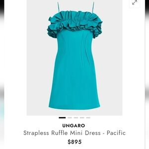 Ungaro Ruffle Dress Size 8